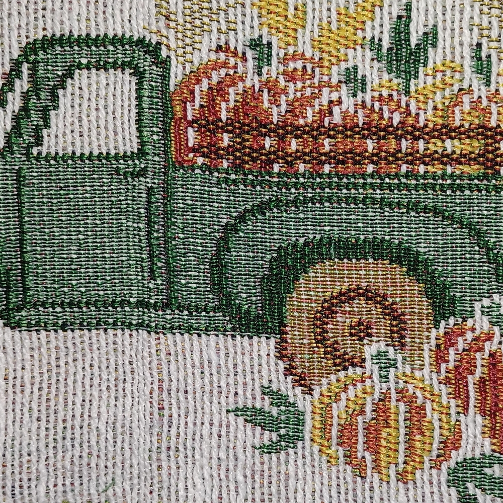 Autumn Leaves and Pumpkins Table Linens Set 6 Tapestry Placemats and Runner Fall - Picture 6 of 7